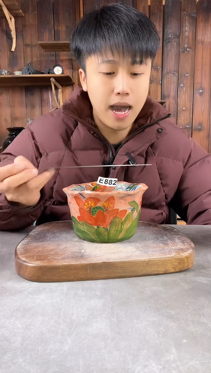 【闪购商品】碗882，手工手绘，新年快乐！