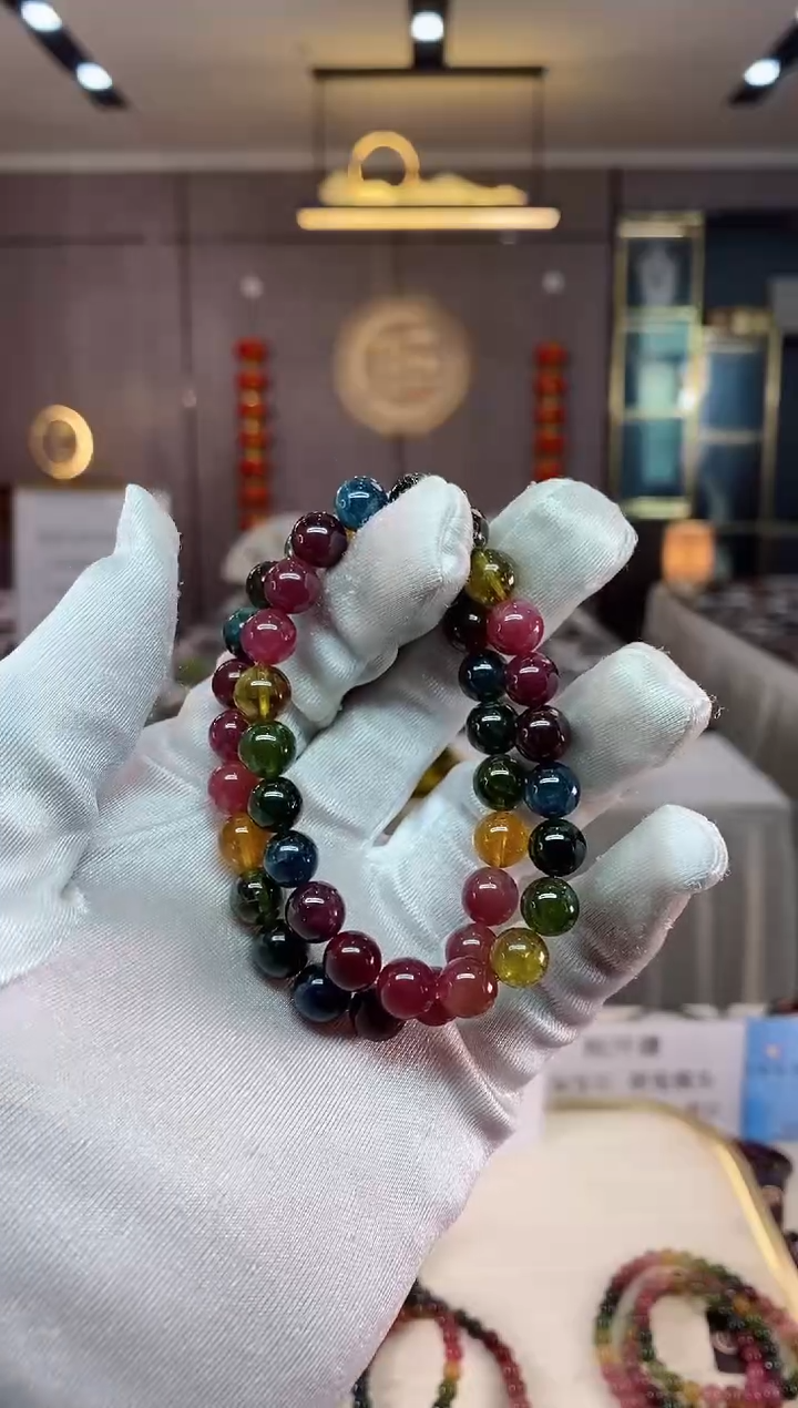 【闪购商品】碧玺单圈手串8mm+未镶嵌（多样性发一条）xion