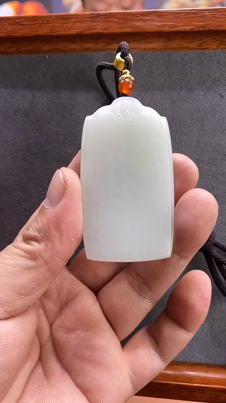 【闪购商品】和田玉吊坠(不含链)未镶嵌精品和田玉平安牌