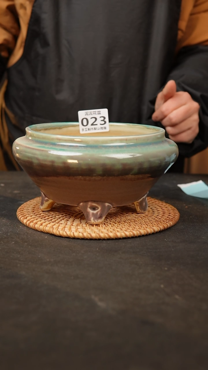 【闪购商品】瓷片023泥泥手工花盆