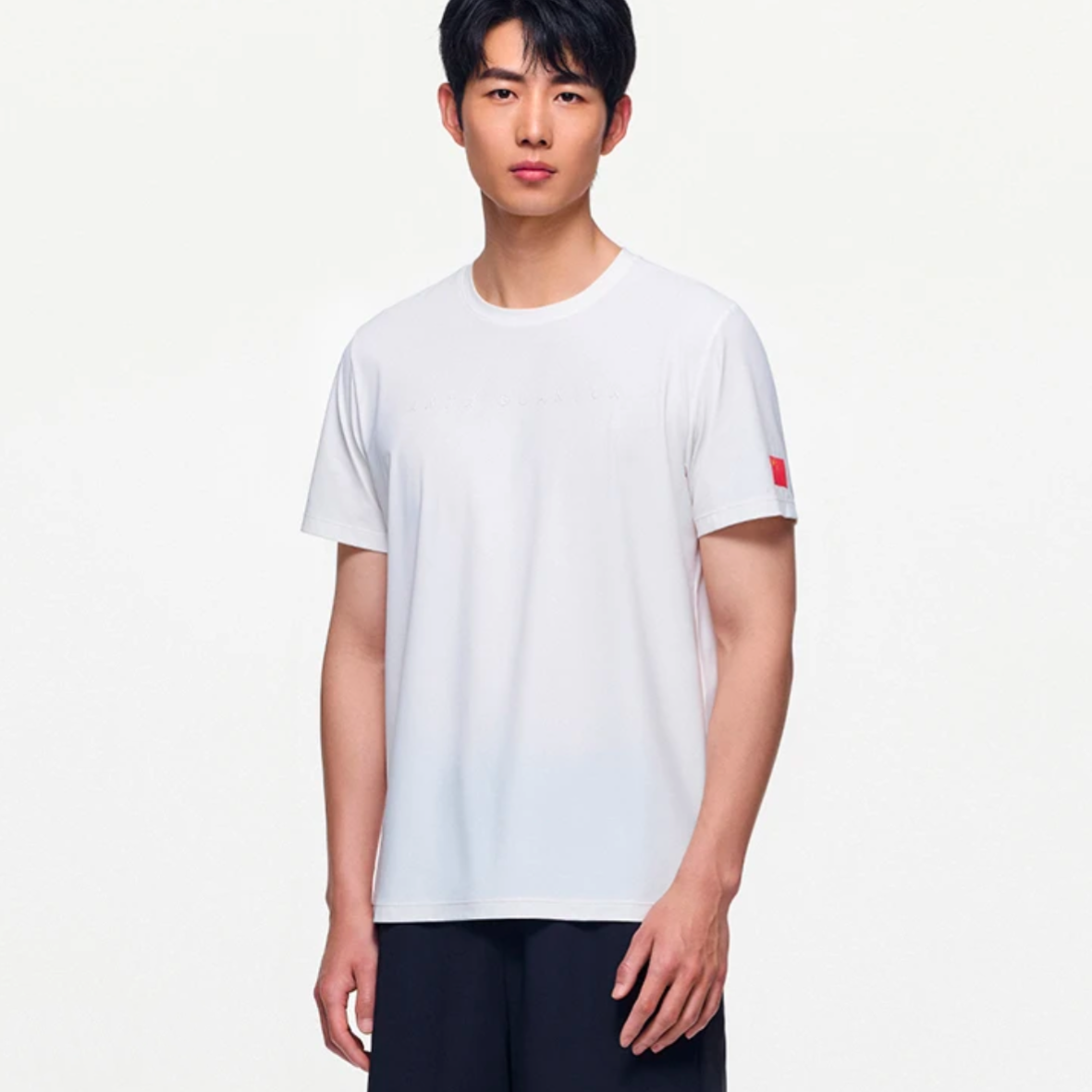 安踏【GUANJUN】全天候系列男士休闲速干冰肤短T针织衫152430122