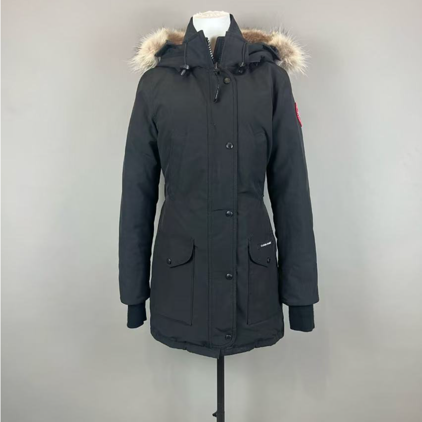 95新 加拿大鹅 241280/2xs/Trillium系列连帽中长款羽绒服/15500