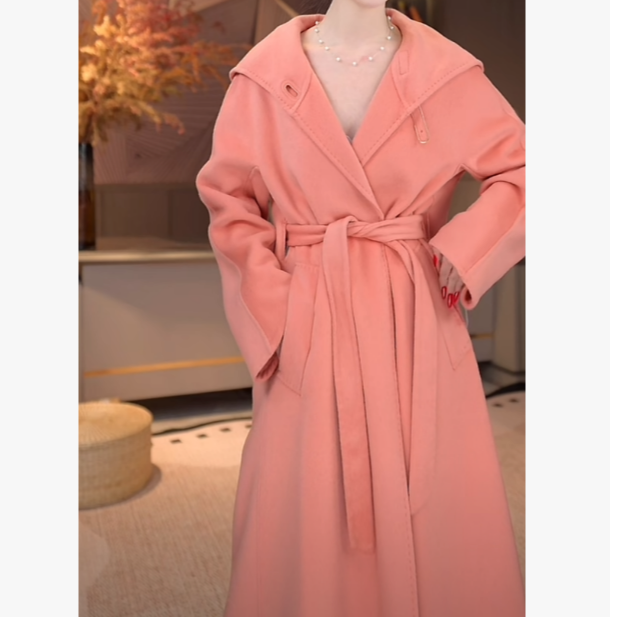 【系带长款外套】 精品时尚舒适气质女款大衣JSA25118