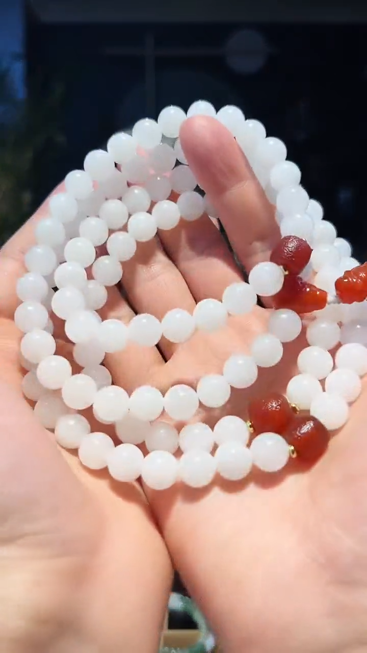 【闪购商品】和田玉手链未镶嵌10左右108-黑