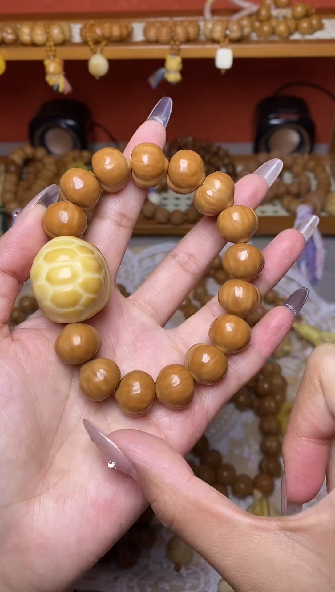 手串猴头核桃全品无暇屁桃➕富甲手串