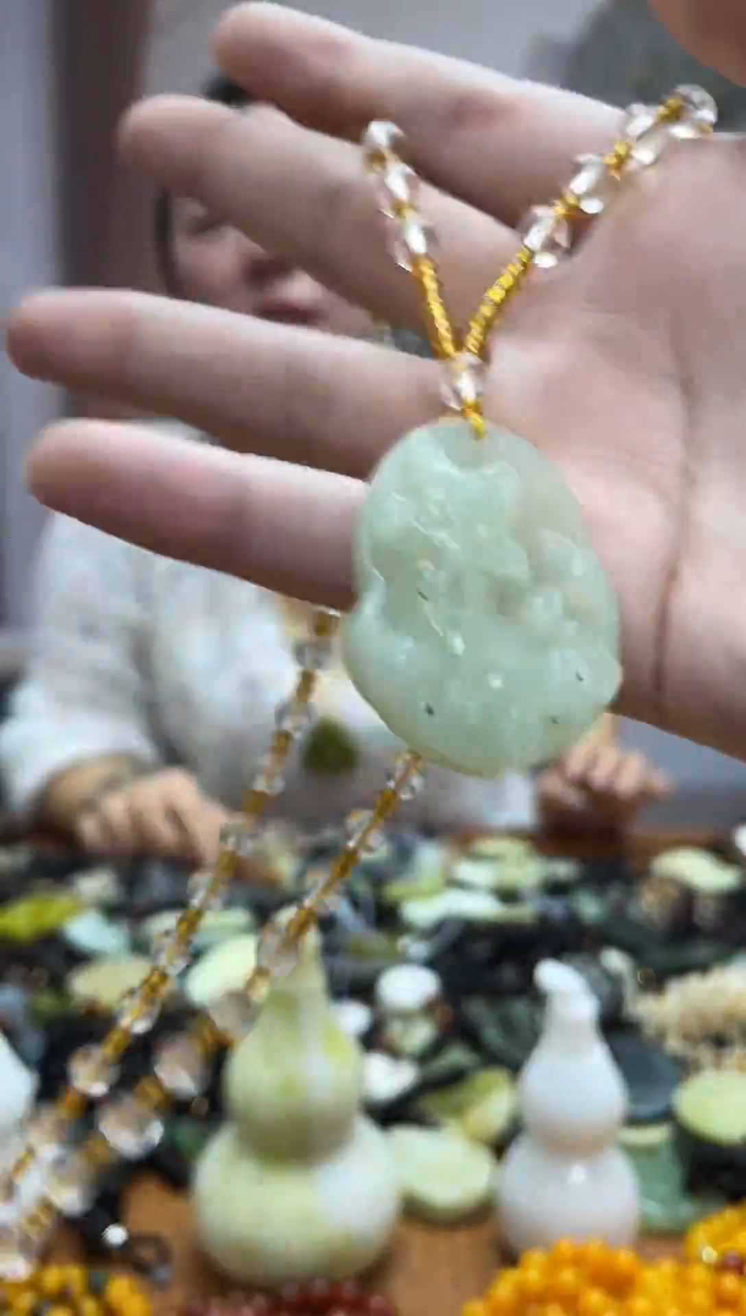 未镶嵌岫玉吊坠·