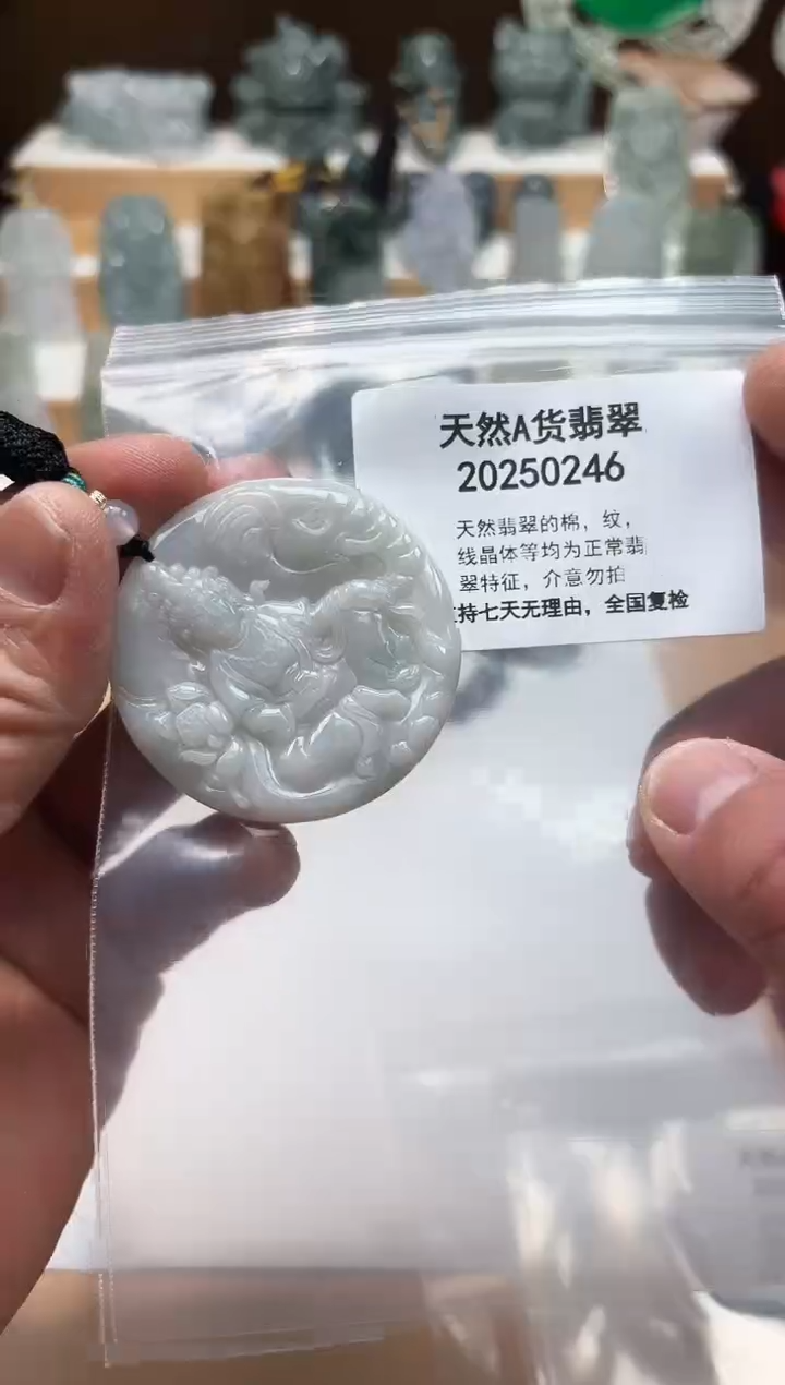 颈饰未镶嵌翡翠天然翡翠A货1204
