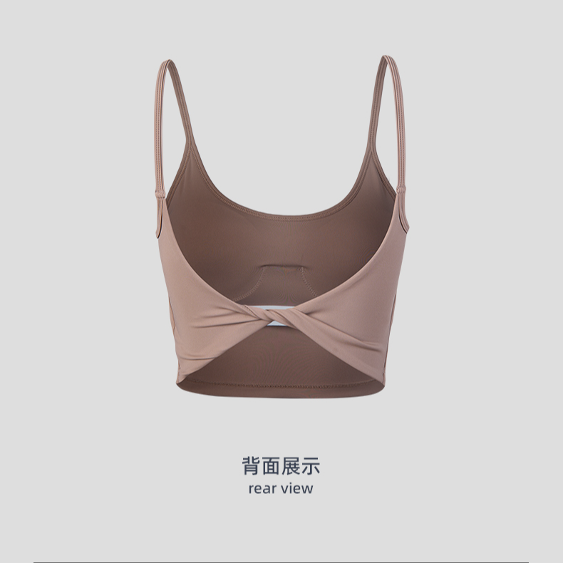 DK一体式运动背心露背防震防下垂美背健身瑜伽服上衣可外穿8467