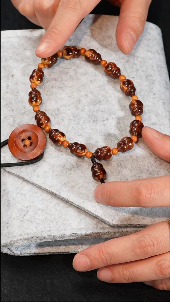 手串紫金鼠有福有禄花皮葫芦