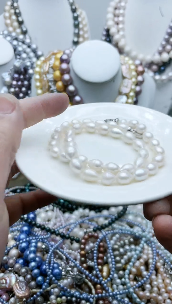 【闪购商品】淡水珍珠颈饰钛钢3