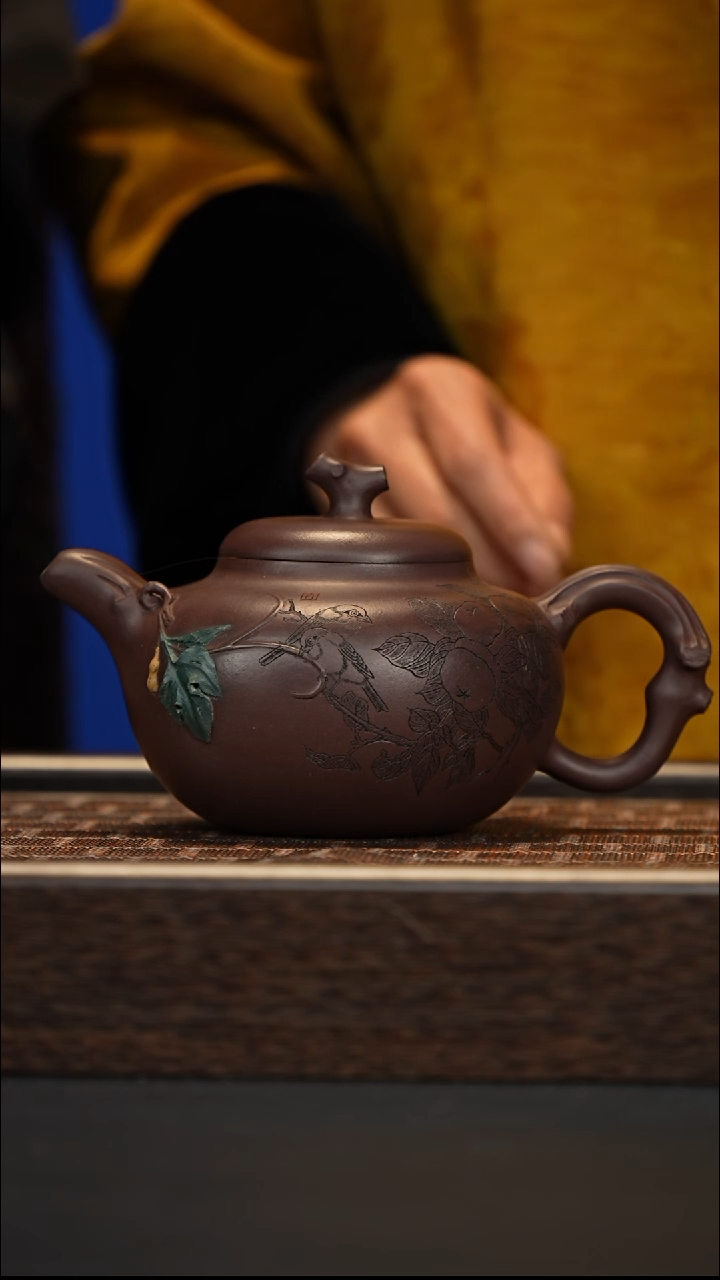 茶壶紫砂宜兴紫砂壶gjf087