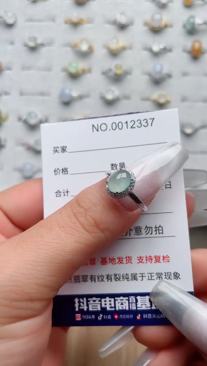 【闪购商品】翡翠戒指银S925镶嵌·