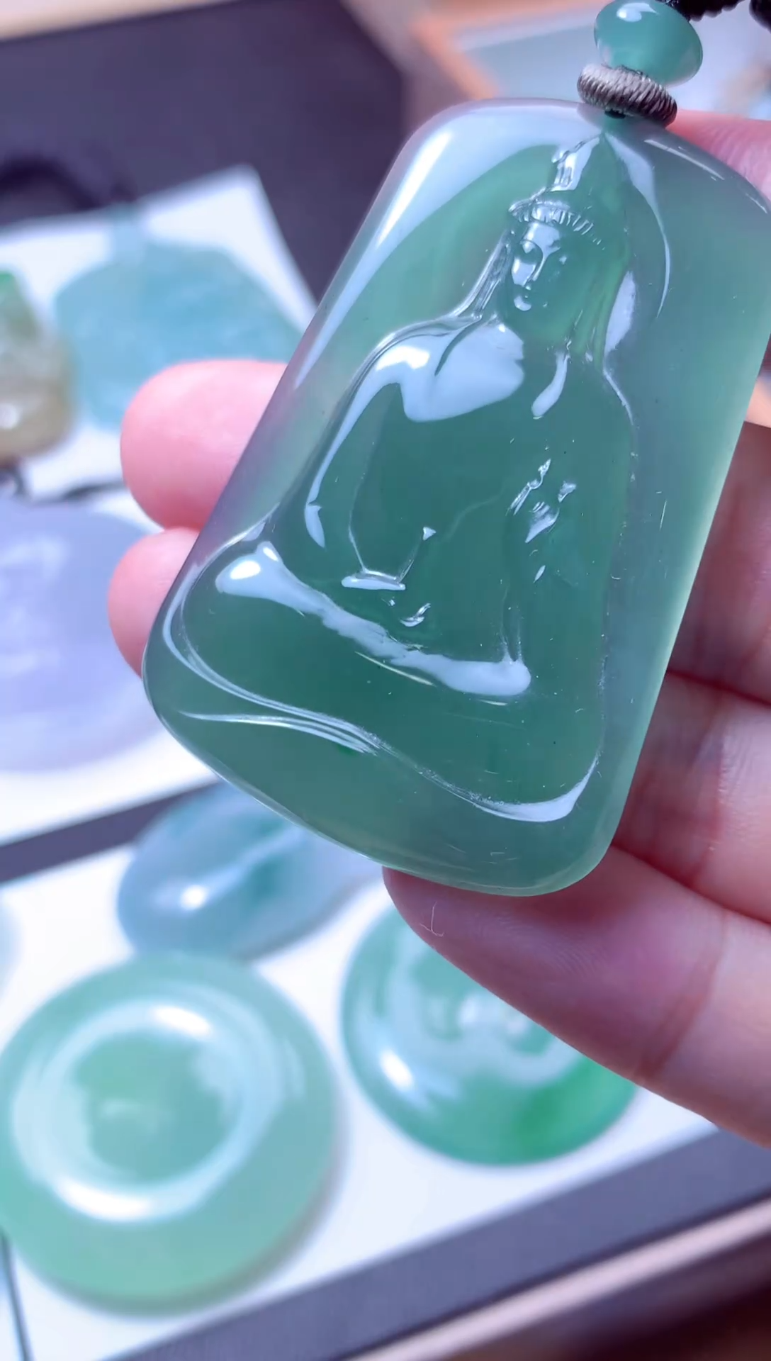 颈饰未镶嵌翡翠天然A货翡翠