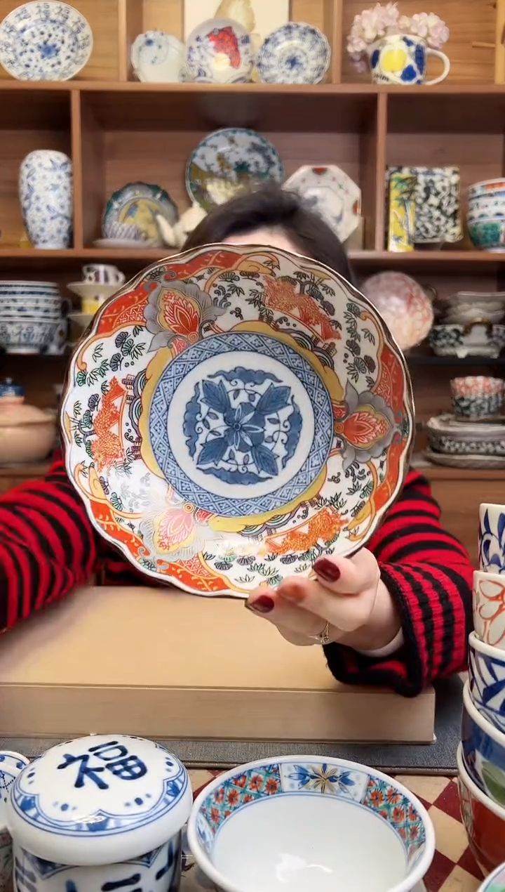 吉祥龍17cm花边钵碗