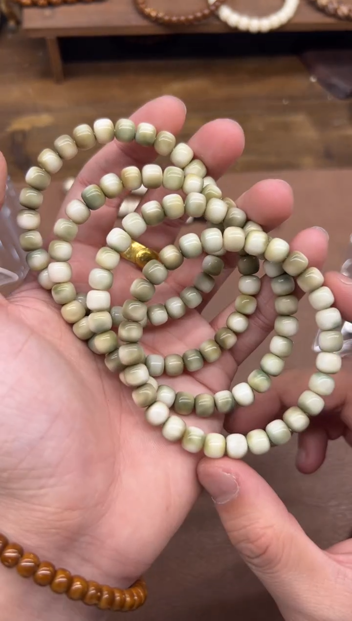 手串白玉菩提卡8龙脊小青龙