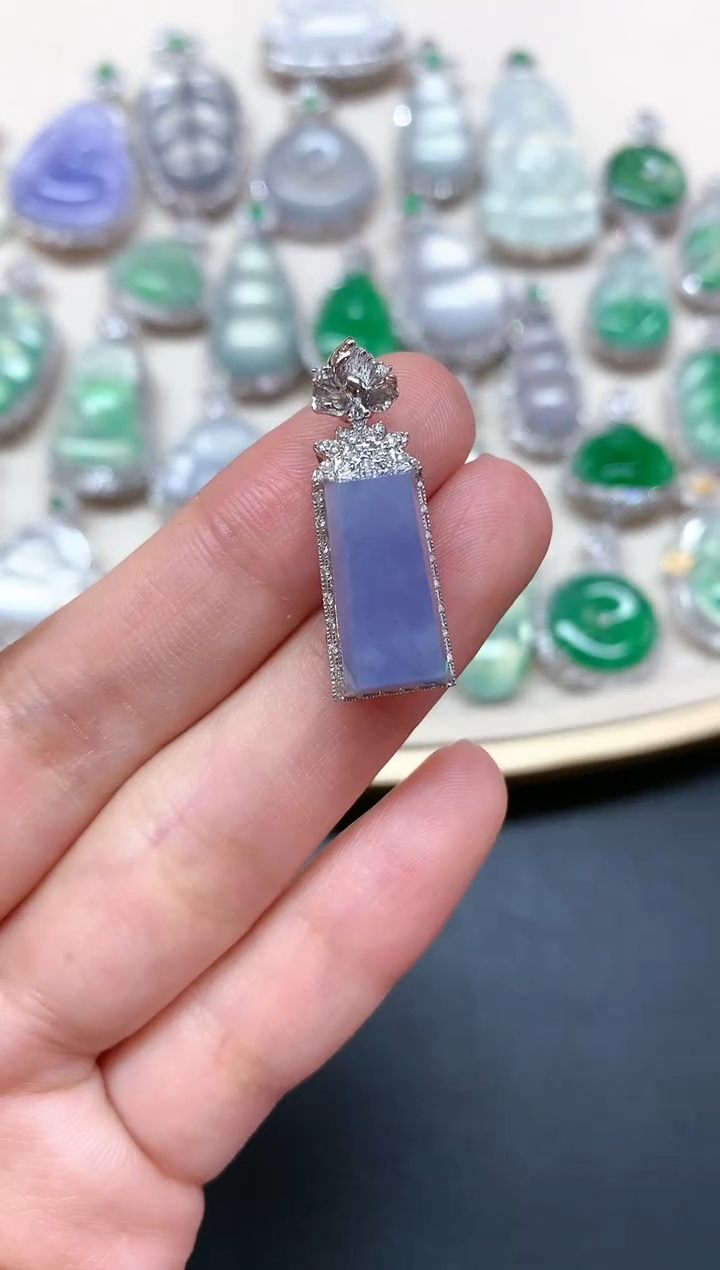 【闪购商品】翡翠吊坠(不含链)18K金镶嵌A232|4980