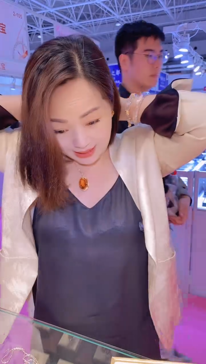 吊坠18K金镶嵌黄晶001吊坠