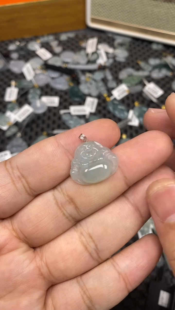 【闪购商品】翡翠吊坠(不含链)18K金镶嵌56999