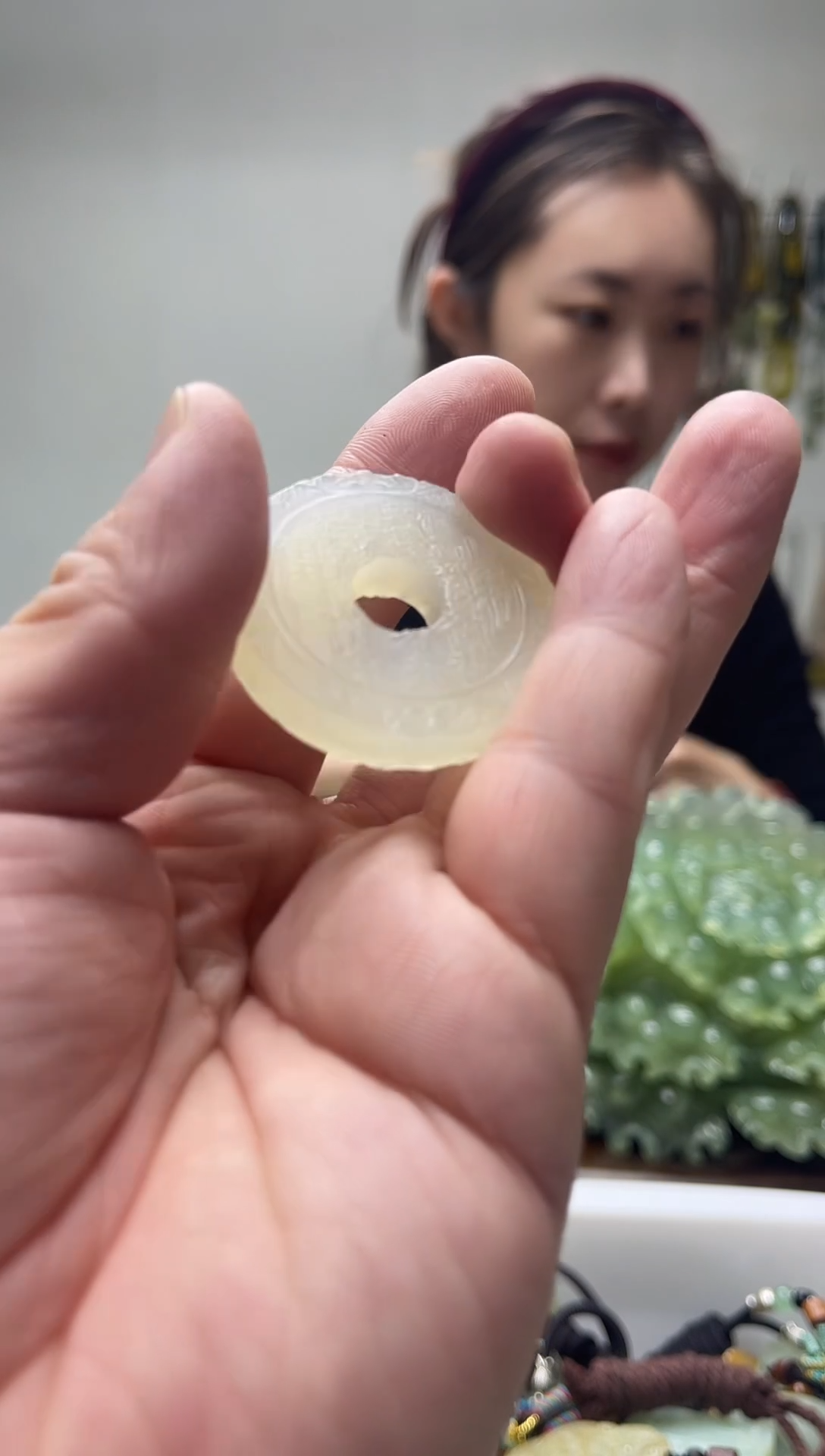 未镶嵌岫玉颈饰多样性发货 拍一发一