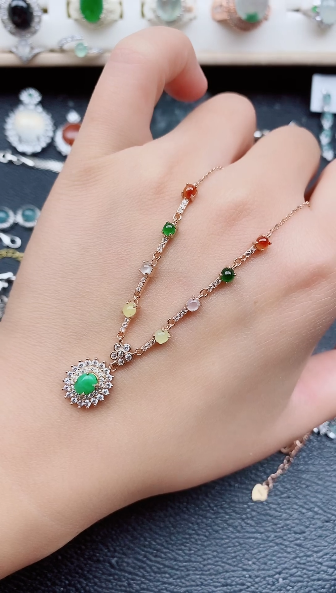 【闪购商品】翡翠戒指银S925镶嵌11111