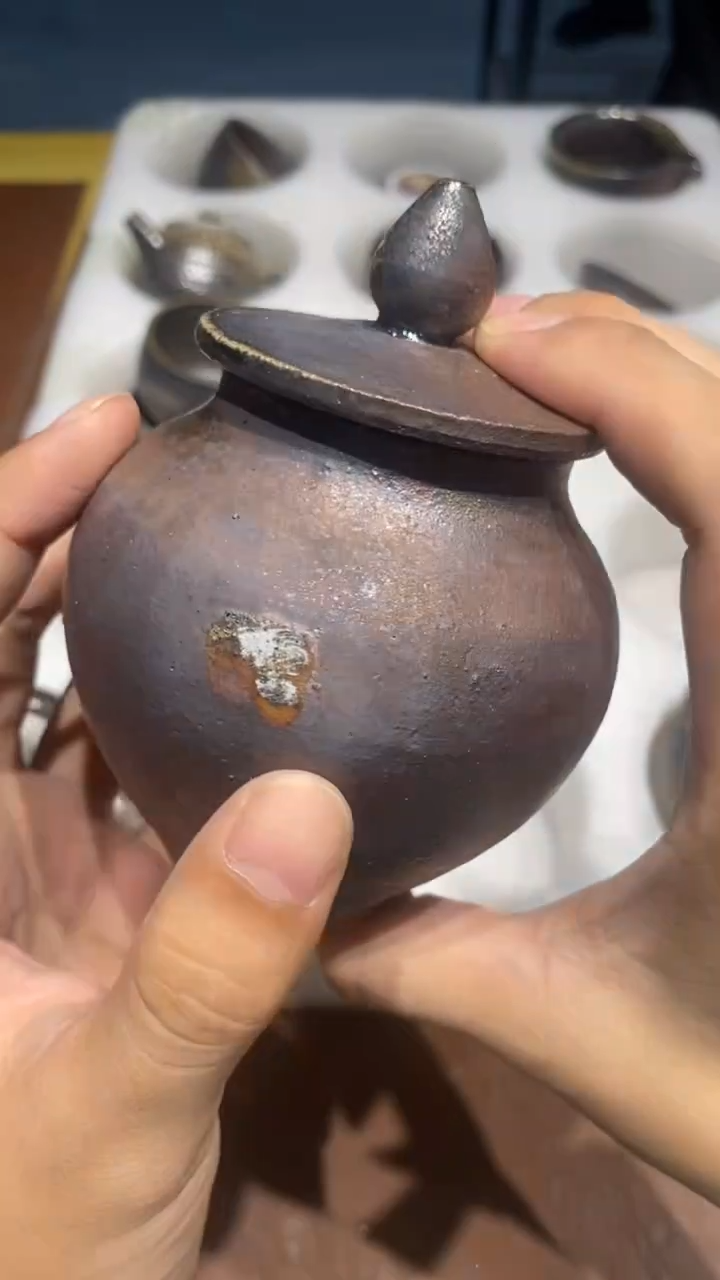 奢瓷/瑞寅柴烧茶器（茶叶罐）172 微瑕