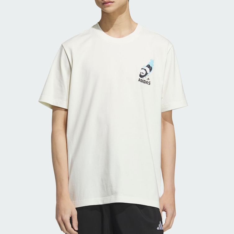 【创意谷AD】阿迪达斯男子纯棉印花运动休闲宽松短袖圆领T恤KC3368