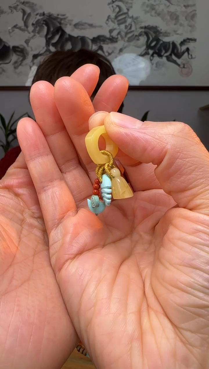 【闪购商品】绿松石提溜未镶嵌时尚百搭A1790