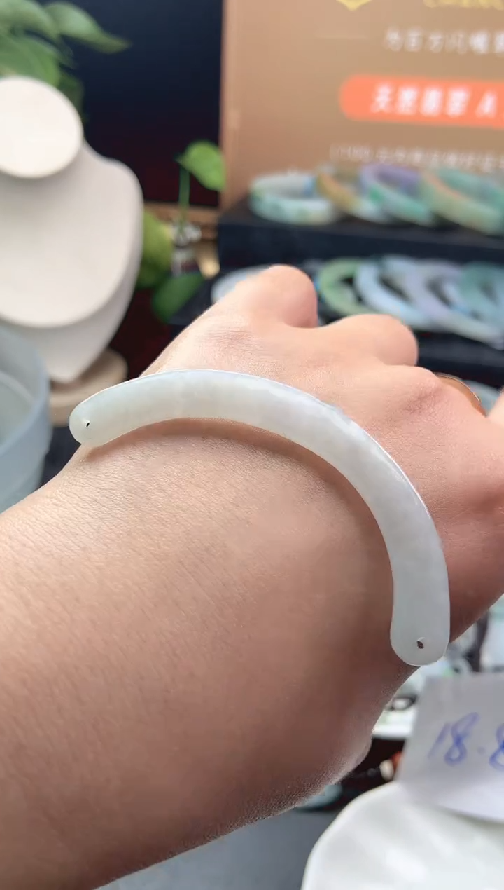 【闪购商品】翡翠颈饰未镶嵌玉璜配绳