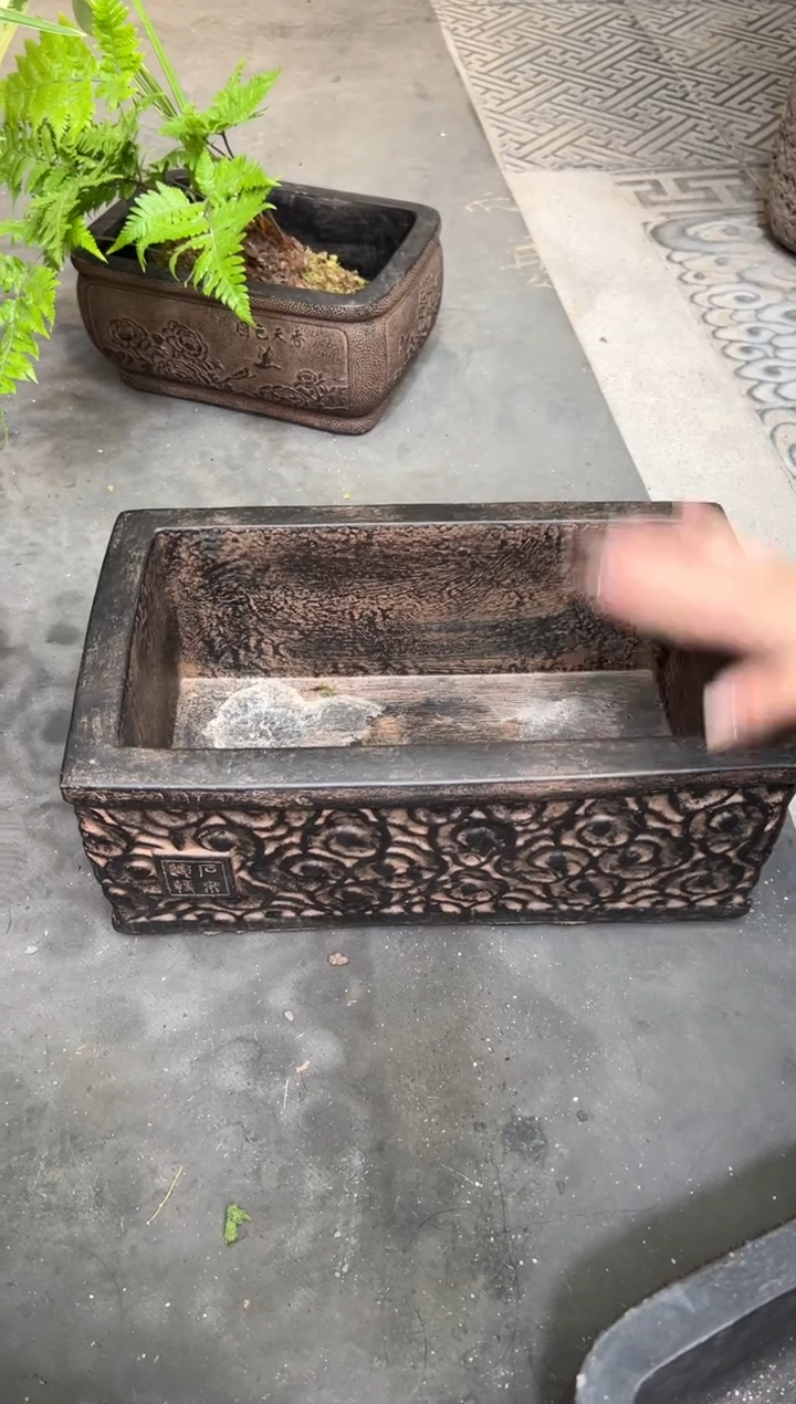 陶土大方时来运转盆