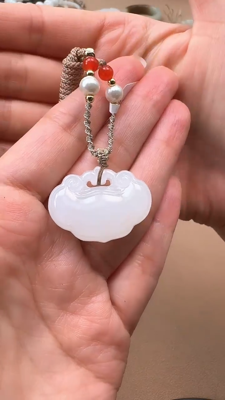 【闪购商品】和田玉吊坠未镶嵌1285 如意锁