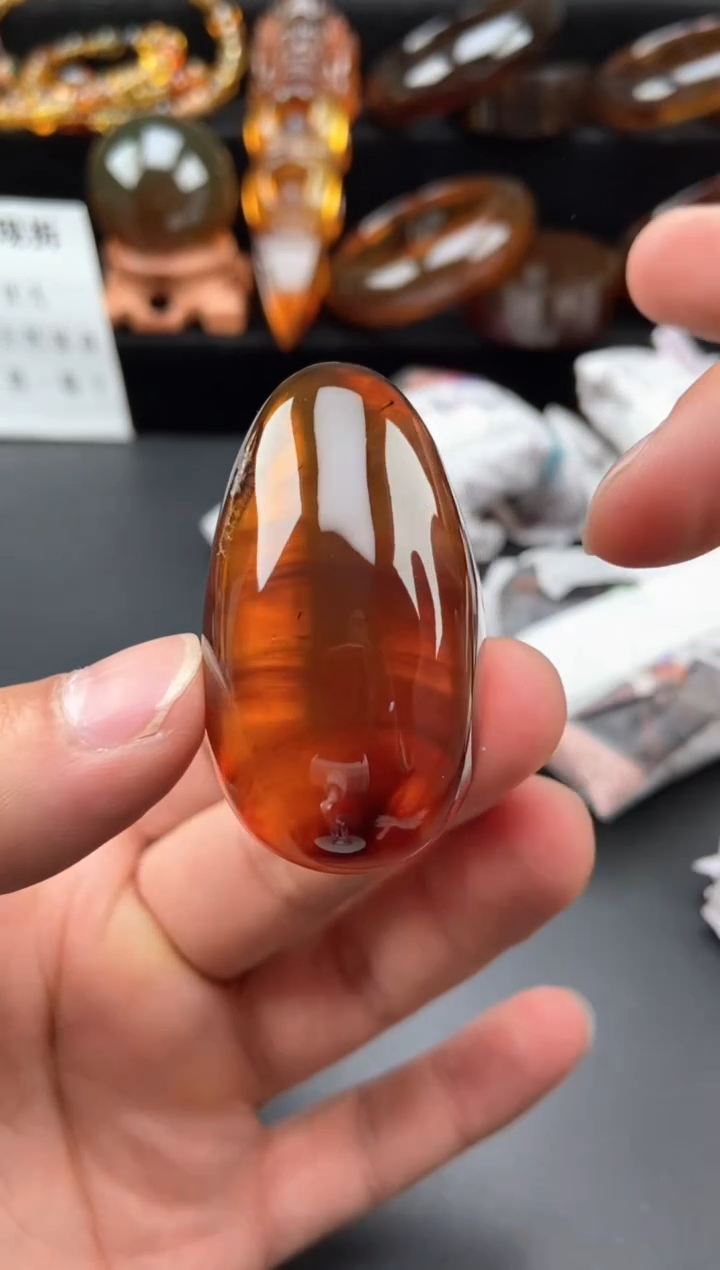 【闪购商品】琥珀颈饰未镶嵌金棕红随形吊坠