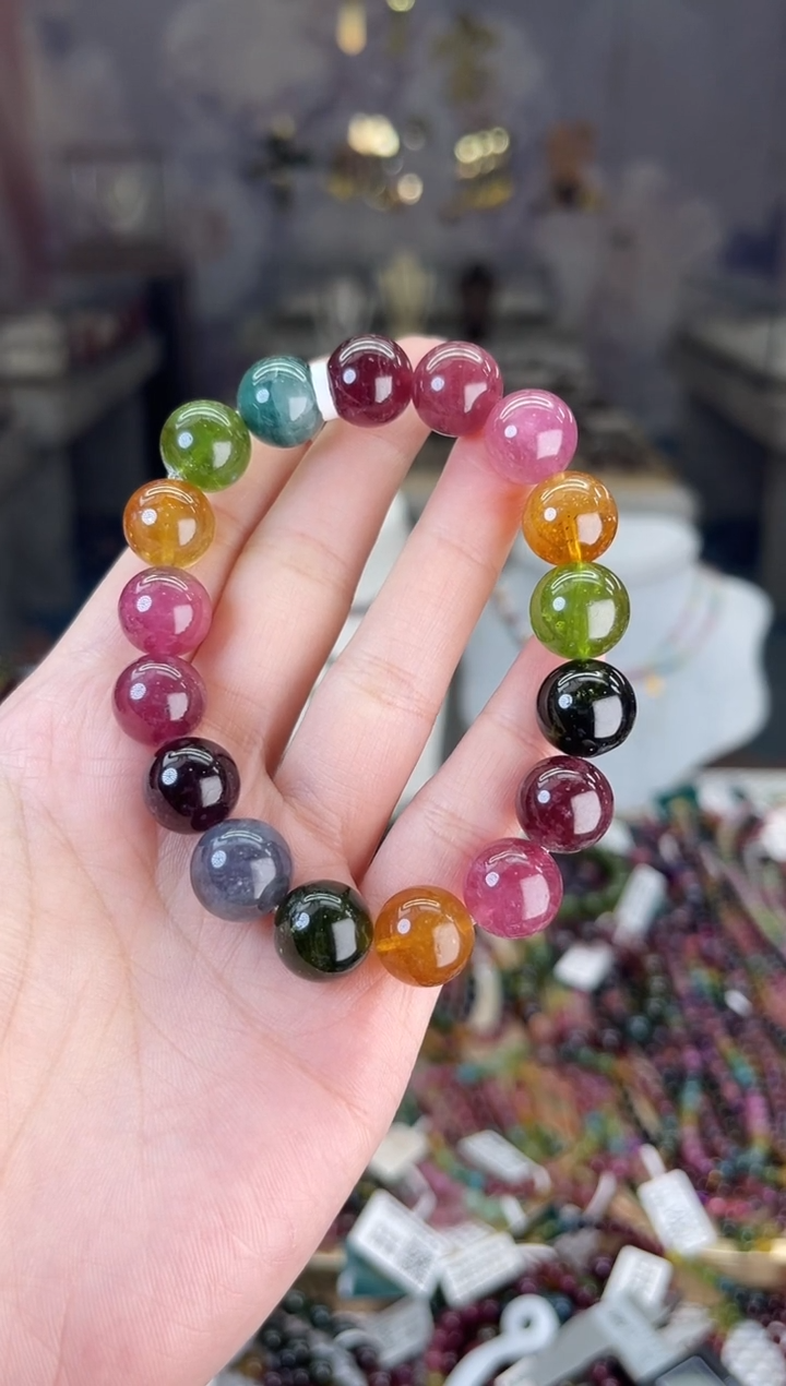 【闪购商品】碧玺/未镶嵌12mm+碧玺单圈多样性发货