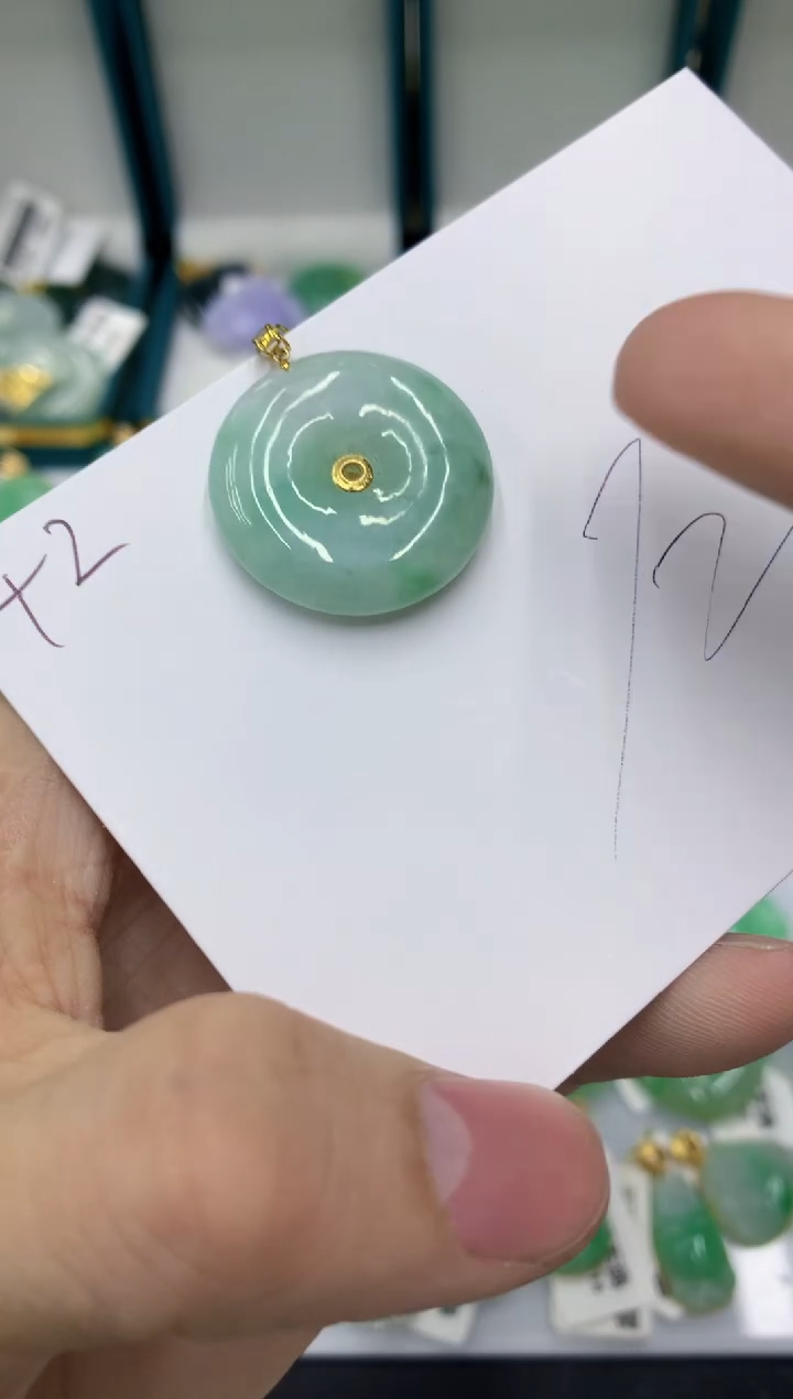 【闪购商品】翡翠颈饰18K金镶嵌11111111111