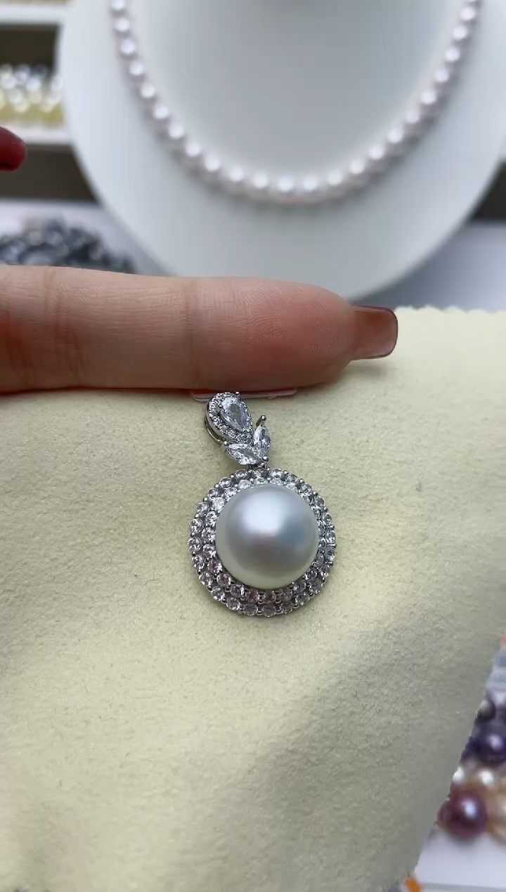 【闪购商品】海水珍珠颈饰银S925镶嵌W76