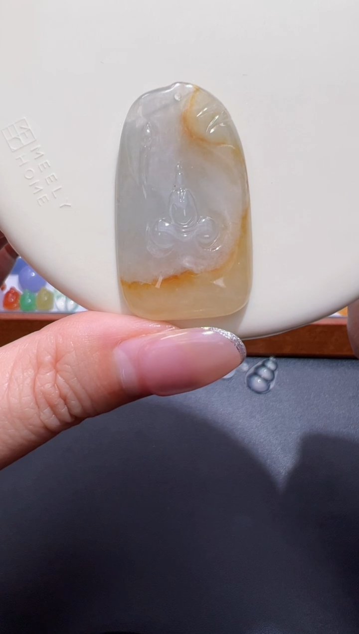 未镶嵌定制翡翠38.8*22.7*6.5悟道