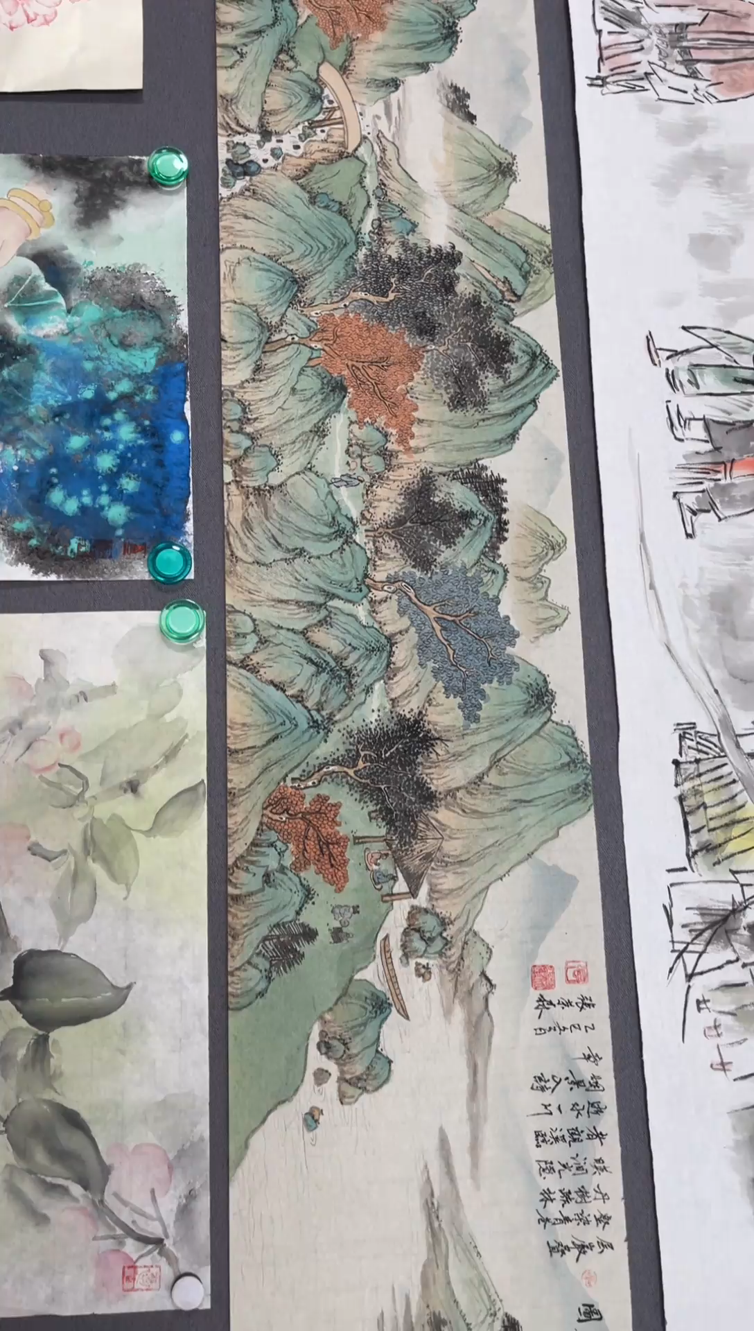 国画高*国画山水花鸟作品