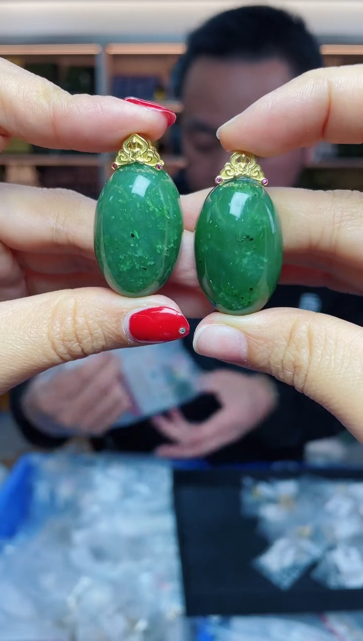 【闪购商品】和田玉`银S925镶嵌多样性发一件