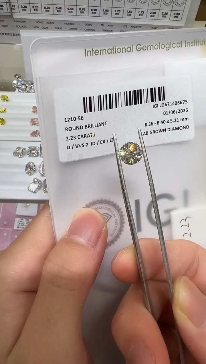 【闪购商品】实验室培育钻石未镶嵌@2.23ct 先鉴赏，再定制！