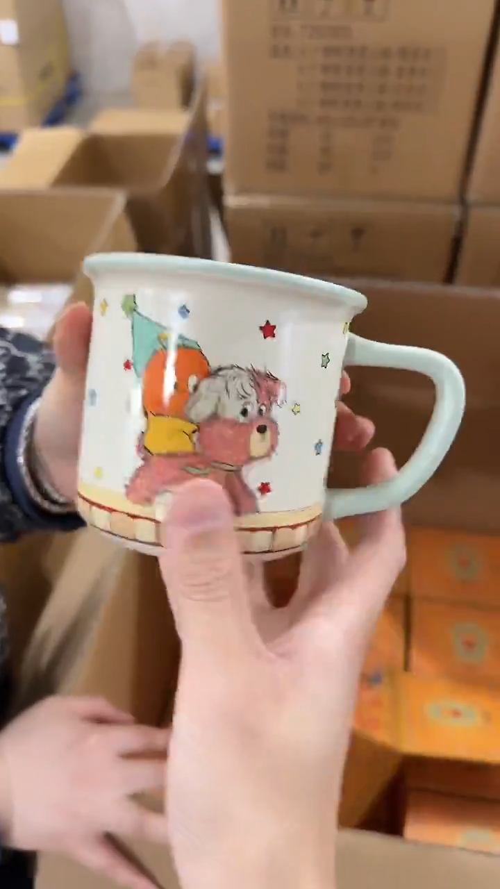 瓷片绿把手汪星人细柄
