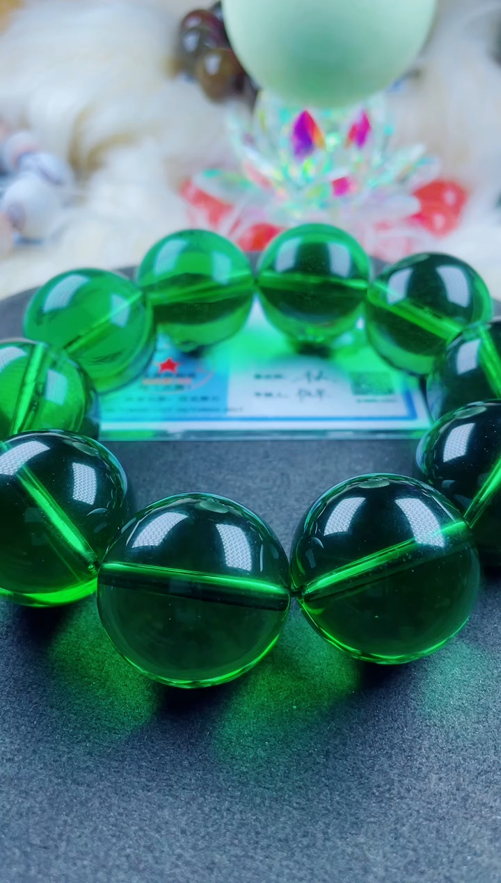 菱锰矿未镶嵌手串捷克石手串卡30