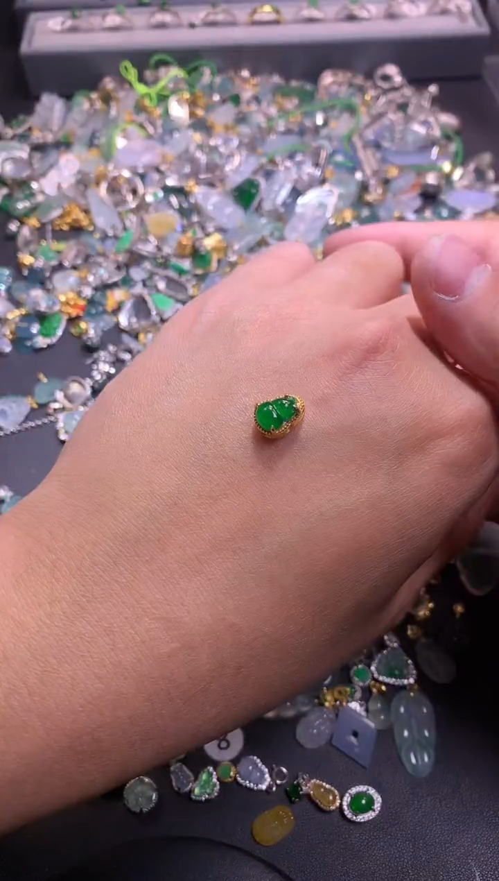 【闪购商品】翡翠吊坠(不含链)银S925镶嵌1