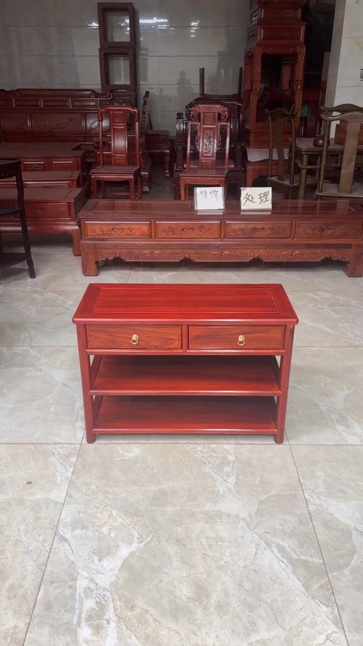 花梨木类成套家具花梨木带抽屉鞋架