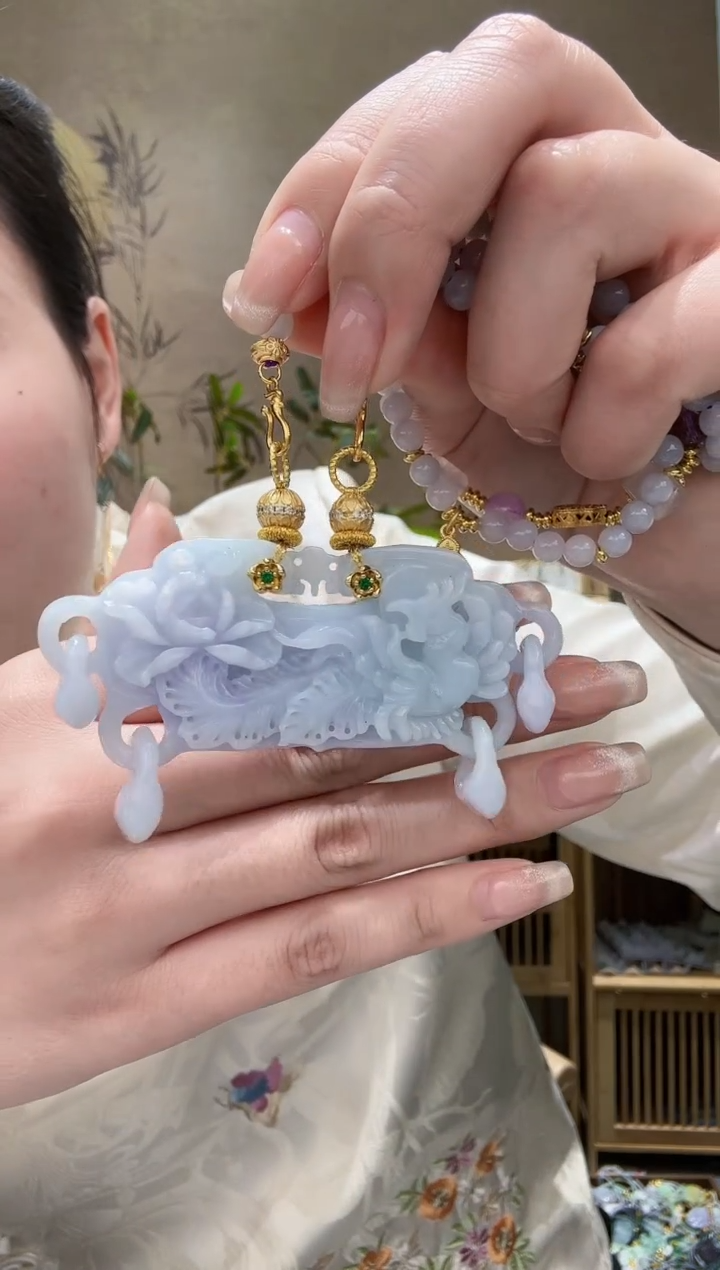 【闪购商品】翡翠耳饰未镶嵌吊坠