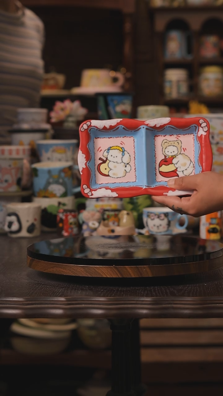 摆件景德镇釉下彩绘设计师款式陶瓷