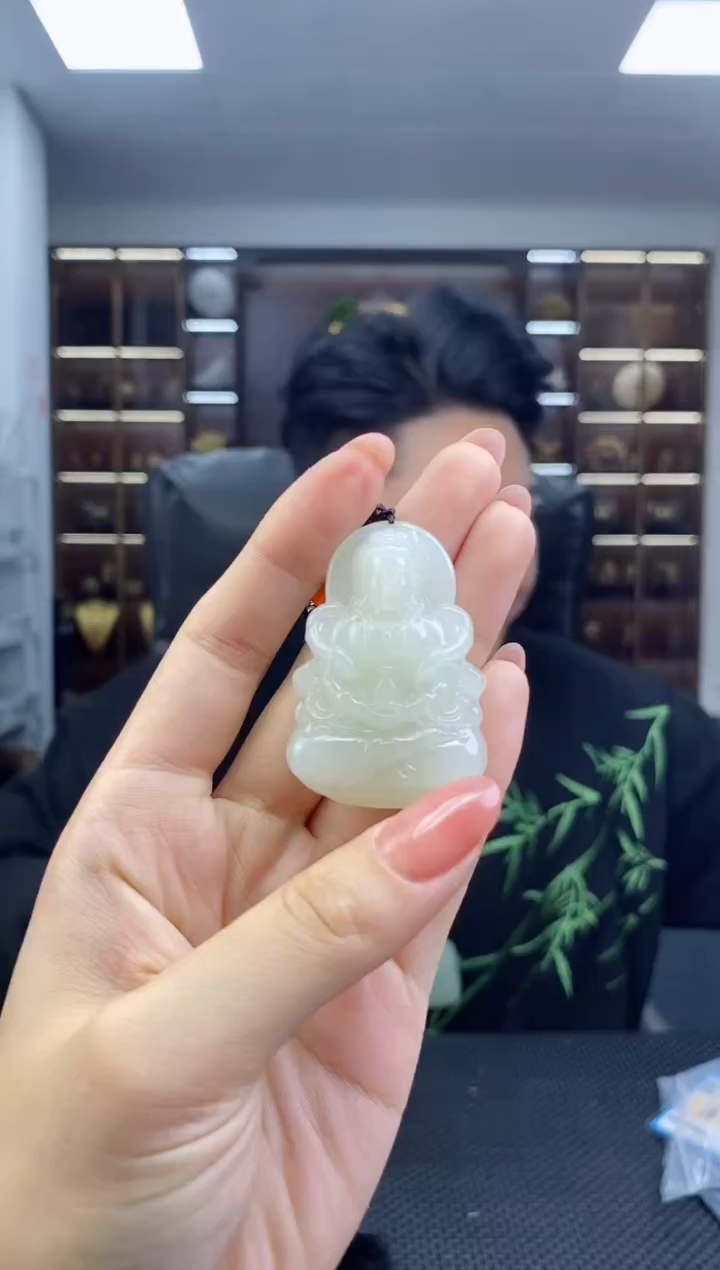 【闪购商品】和田玉颈饰未镶嵌观音清货3