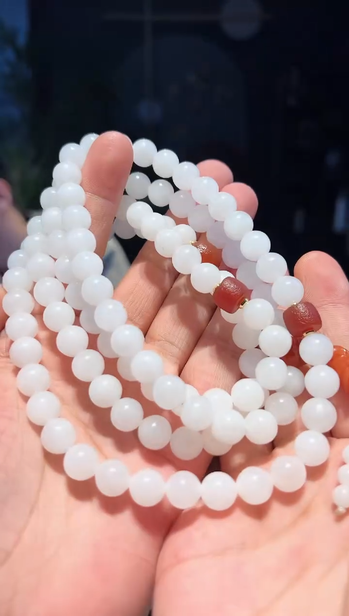 【闪购商品】和田玉手串未镶嵌10+108