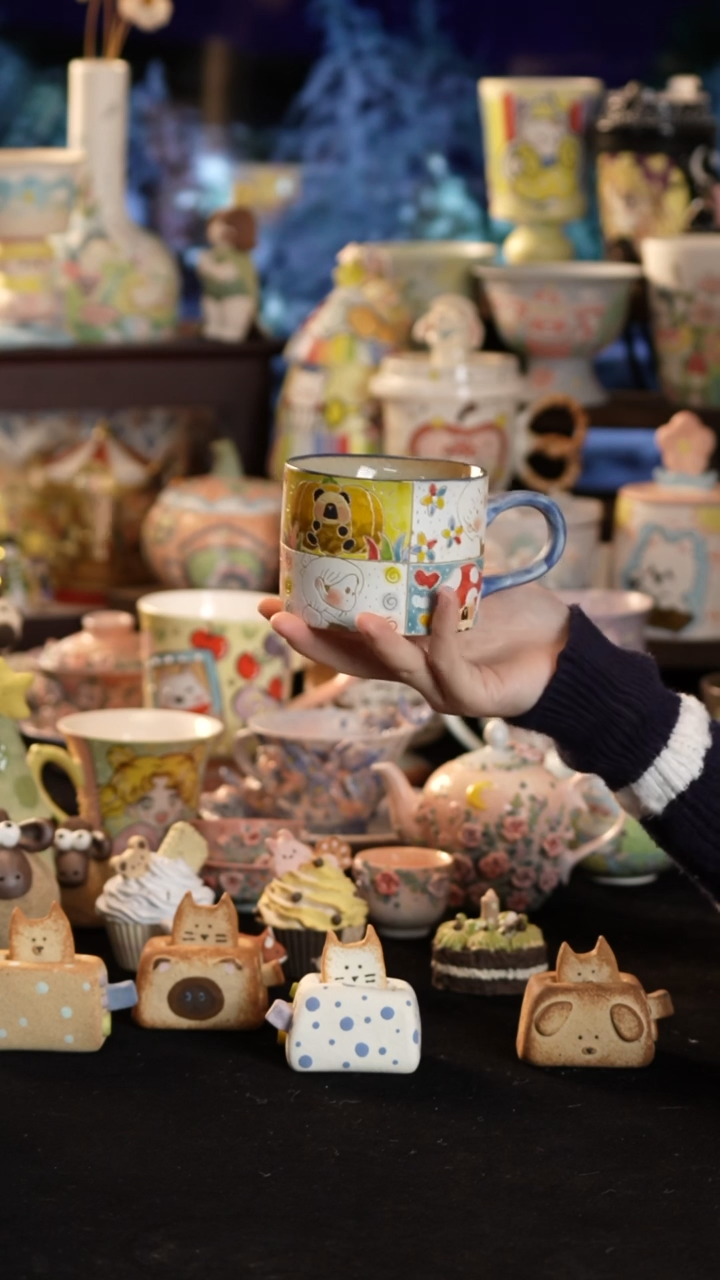 其他陶景德镇釉下彩手绘设计师款陶瓷