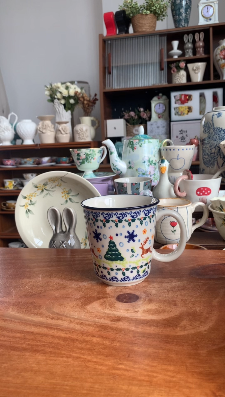 陶瓷【圣诞】马克杯   【送勺】