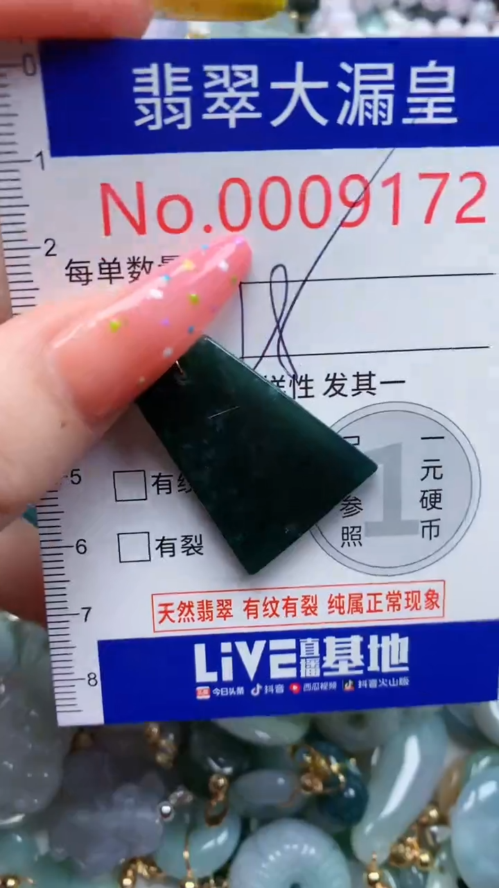 翡翠未镶嵌吊坠(不含链)9172