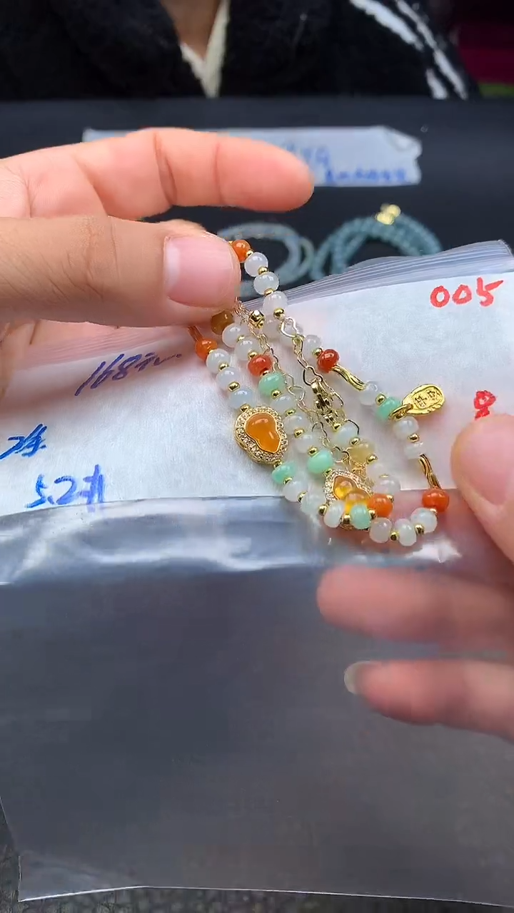 未镶嵌定制翡翠005毛货需精细抛光多样发一件珠串